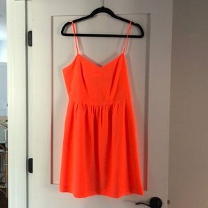 New with tags JCrew dress- bright orange